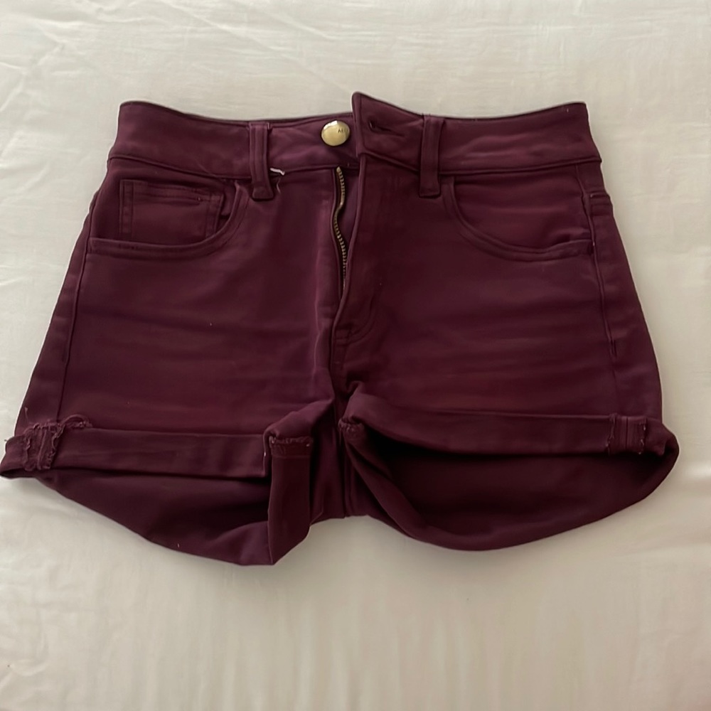 American Eagle, Hi-Rise Shortie, Denim, Shorts, Size: 0